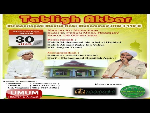 Tabligh Akbar Maulid Nabi Muhammad SAW-Ash-habul kahfi di Masjid Al-Muhajirin,Mega Regensi Blok.C