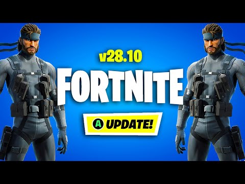 *NEW* HUGE FORTNITE UPDATE! (New Mythics, Solid Snake Skin, Mini Battle Pass & MORE!)