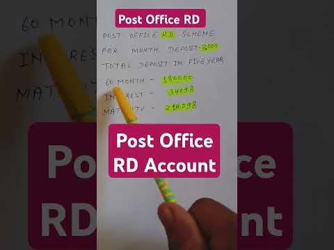 Post Office RD Account #postofficerdscheme #postofficerd