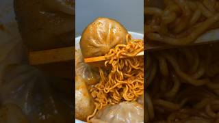 paldo bibimmyeon with kimchi dumplings #asmr #koreanfood