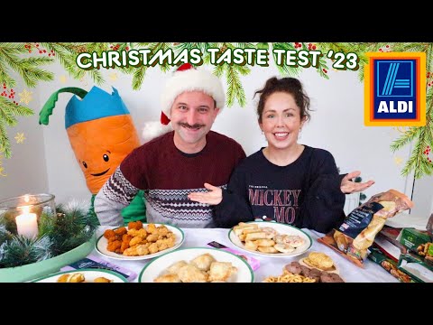 ALDI CHRISTMAS FOOD TASTE TEST 2023 | Trying Out The New In Christmas Food From Aldi!