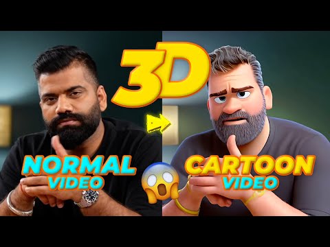 Convert VIDEO into 3D CARTOONS 🤩 FREE AI Videos 🔥 3D Cartoon Videos