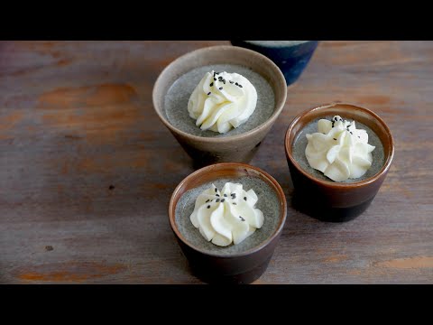 Flan au Sésame Noir | Recette Japonaise | wa's Cuisine