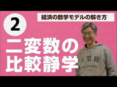 比較静学②（内生変数が２個の場合）——松尾匡の入門講義「経済の数学モデルの解き方」第2回