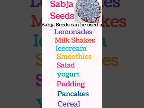 Sabja Seeds can be used in these in summer dishes | You can use healthy Sabja Seeds in these dishes