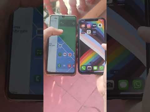 Samsung vs iphone outdoor display brightness #shorts