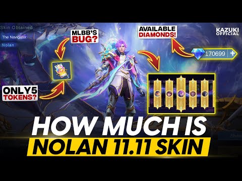 IS IT POSSIBLE TO GET NOLAN 11.11 SKIN WITH 5 TOKEN? | MOONTON BUG