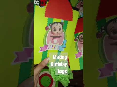 Birthday baga Making|| #craftideas #birthdaycelebration #youtubeshorts #viralshorts