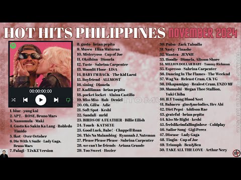 HOT HITS PHILIPPINES - NOVEMBER 2024 UPDATED SPOTIFY PLAYLIST