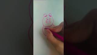 #drawing #art #makeacircle #condsty #peppapig #howtodraw #pig #tiktok #diyunboxing