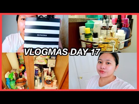 SEPHORA HAUL + ORGANIZE WITH ME | VLOGMAS DAY 17