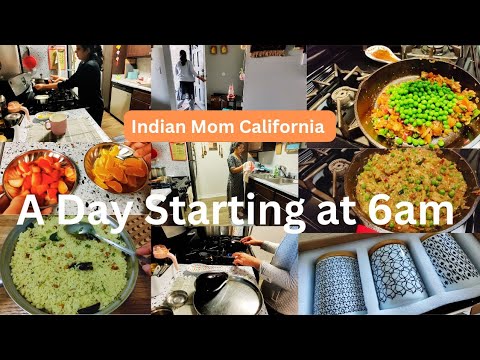 ✨ Realistic Day Routine Vlog | H4 Wife in California | Full Day Veg Meal IDEAS