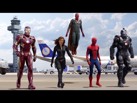 Team Iron Man vs Team Cap - Airport Battle Scene - Captain America: Civil War