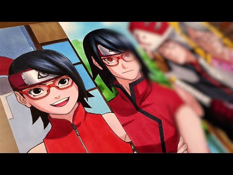 Drawing SARADA UCHIHA at DIFFERENT AGES