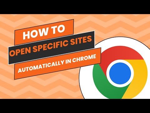 How to Make a Website Open Every Time I open Chrome