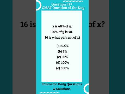 GMAT Question #gmat#gmatfocus #gmatprep  #shorts #maths #exam#gmatproblemsolving #onlinetutor