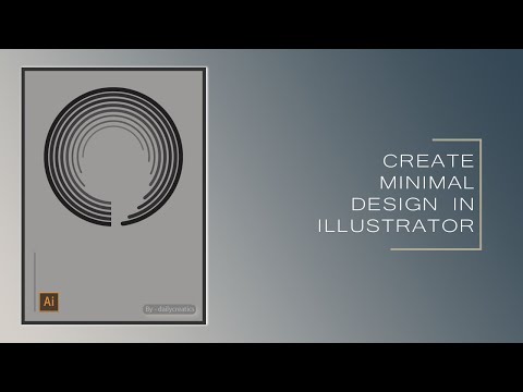 CREATIVE MINIMAL DESIGN IN ADOBE ILLUSTRATOR | QUICK TUTORIAL