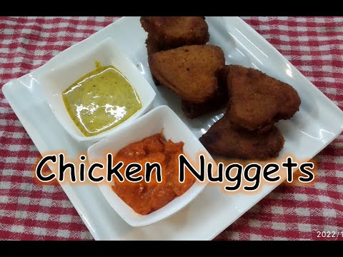 CHICKEN NUGGETS - easy and quick snacks | চিকেন নাগেটস সহজে বাড়িতে কীভাবে বানাবেন