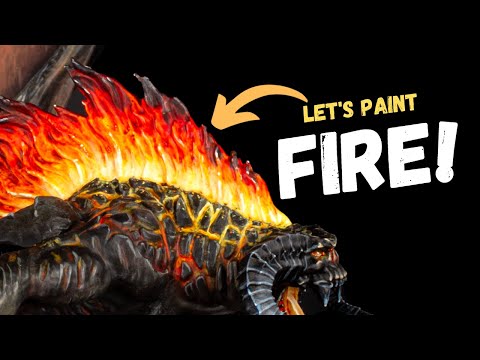 How to paint Fire and Flames for Tabletop Miniatures