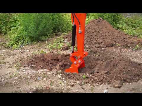 LUYU brand LZ20 mini excavator with red color