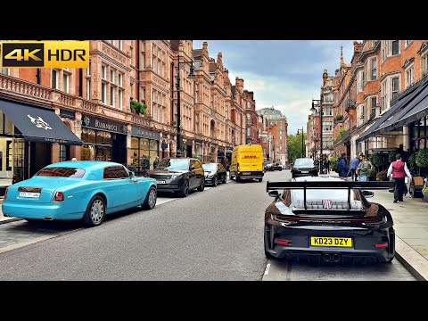 London's Luxury Walk-Oct 2024 I Where Rich and Posh Hang Out [4K HDR]