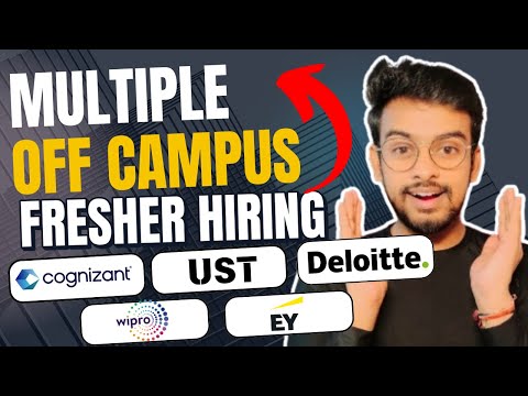 Cognizant, UST, Red Hat, Deloitte OFF Campus Drive For Fresher | Latest Hiring 2025, 2024