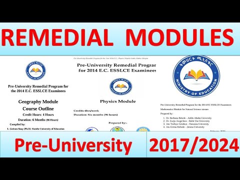 REMEDIAL  MODULES