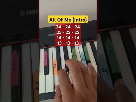 All of Me – Easy Piano Intro Tutorial 🎹 #shorts #piano #pianotutorial