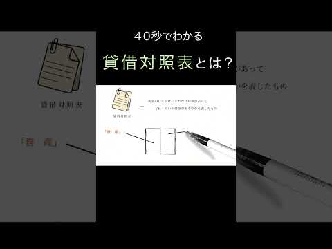 「貸借対照表」を40秒でわかりやすく解説（アニメで学ぶ決算）　#shorts