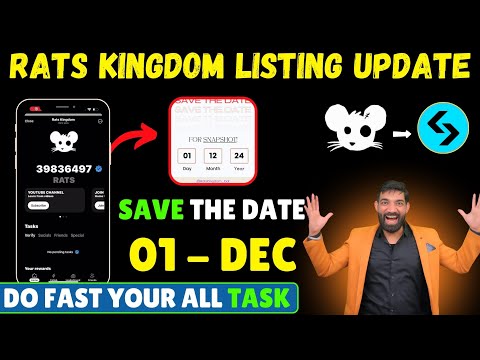 Rats Kingdom Snapshot Update | Rats Kingdom Airdrop Distribution | Rats Kingdom Listing News | #rats