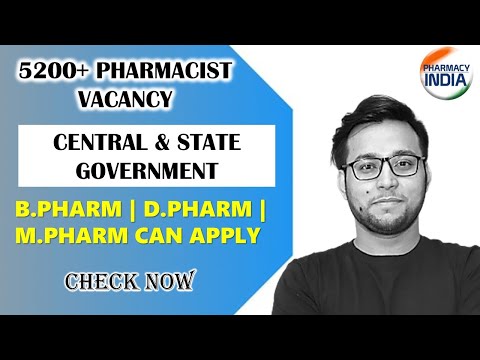 5200+ STATE & CENTRAL GOVT. PHARMACIST VACANCY | LATEST UPDATE | CHECK NOW