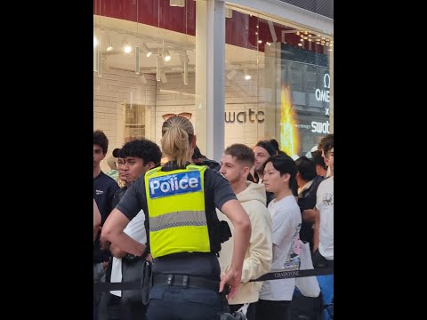 POLICE AT #MOONSWATCH OMEGA x SWATCH LINE!! THOUSANDS OF PEOPLE! FULL WALK THROUGH CHADSTONE