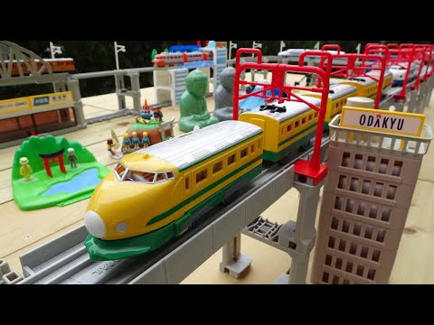 JR train & Shinkansen☆Plarail I created and played a Japanese travel scenery course