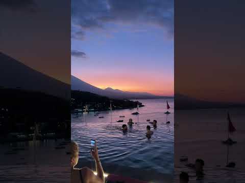 Amazing Bali Sunset of Agung Volcano #Shorts