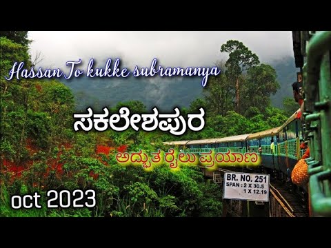 Hassan to Subramanya Train Journey in Mansoon || Scenic View