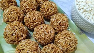 Maramarala laddu ll చిన్నప్పుడు 1రూపాయికి కొనుక్కునేవాళ్ళం కదా 😀 అదే రుచితో హెల్ది మరమరాల లడ్డుll