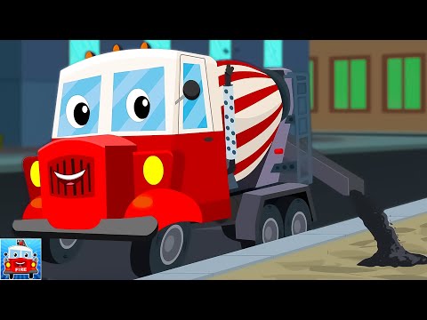 Cement Mixer Truck Cartoon Songs for Children by Ralph And Rocky Cars