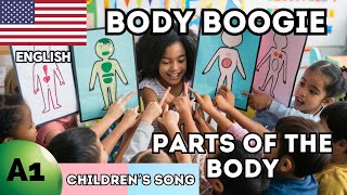 Body Boogie | Learn Body Parts Vocabulary | Beginner Kids Song | Lyric Video