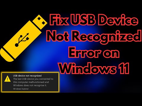 How to Fix USB Device Not Recognized Error on Windows 11