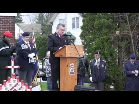 Nov 11 2015 Remembrance Day . Fenelon Falls Legion