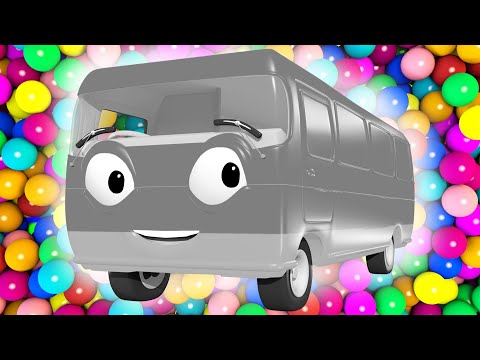 Paint the Bus with Fun Colors! Finger Family Nursery Rhymes for Kids | Panda Bo