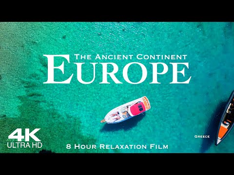 EUROPE 4K 🇪🇺 8 Hour Drone Aerial Relaxation Film for Study and Work