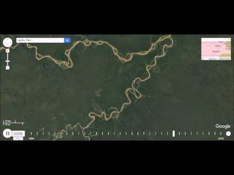 Watch A Jungle  River Meander Over Time