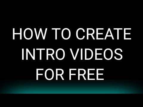 HOW TO CREATE LOGO INTRO VIDEOS FOR YOUR YOUTUBE CHANNEL OR FACEBOOK PAGE FOR FREE