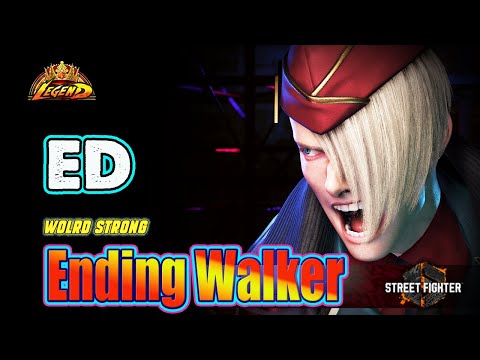 SF6 🔥 Ending Walker (ED) intelligent Gameplay & Best Combos !🔥Top Ranked Match🔥SF6 DLC Replays🔥