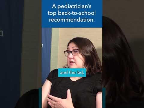 A Pediatrician's Top Back-to-School Recommendation #shorts