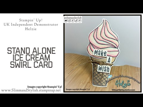 🍧 Cardmaking Delight: Unveiling Our Ice Cream Collection! 🎉 Stampin’ Up! Ice-cream Swirl card