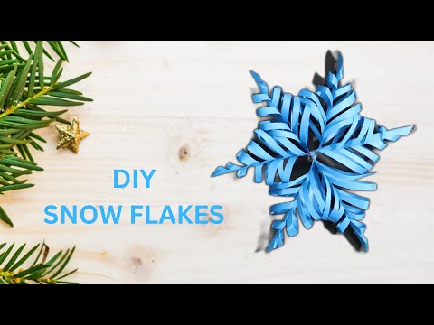 how to make snow flakes #diy #craft #snoflake #papercraft #christmascraft #ytvideo