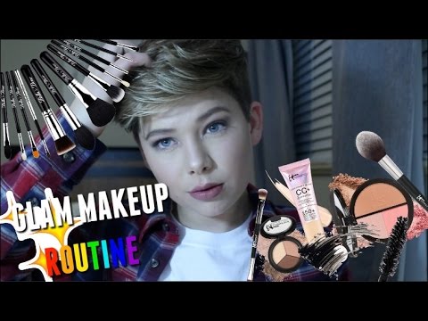 GLAM MAKEUP ROUTINE! (FOR BOYS AND GIRLS)