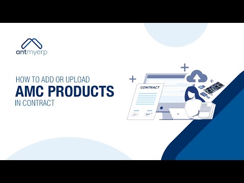 Add or Upload AMC Product in Contract | Contract Management- English